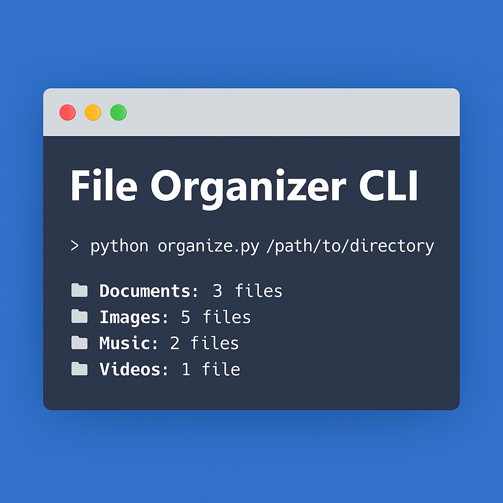 File Organizer CLI Screenshot